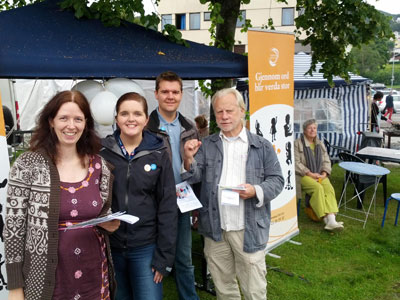 Mållaget med stand på Trebåtfestivalen i Ulsteinvik. No vert det haustseminar for Møre og Romsdal og Sogn og Fjordane